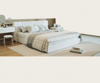 Modern Double Bed-ID:249610906