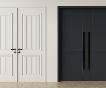 Simple European Style Double Door-ID:609660139
