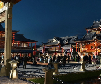 Chinese Style Ancient Architectural Buildings-ID:658713108