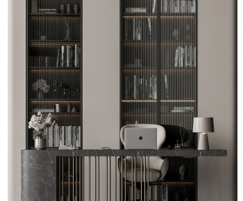 Modern Computer Desk And Chair-ID:863308916