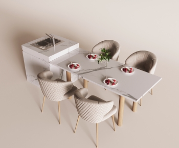 Modern Dining Table And Chairs-ID:553437957