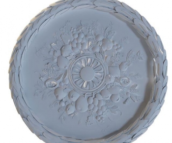 European Style Plaster Carved Top Plate-ID:569623951