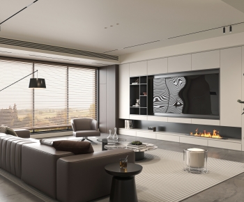 Modern A Living Room-ID:551352986