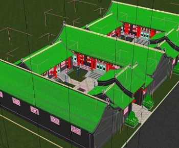 中式古代建筑排楼-ID:150408985