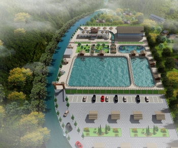 Modern Architectural Bird's-eye View Planning-ID:101060964