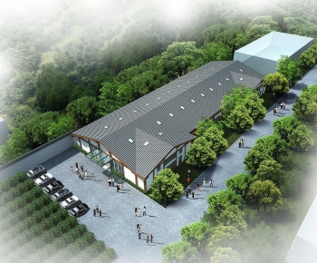 Modern Architectural Bird's-eye View Planning-ID:767056947