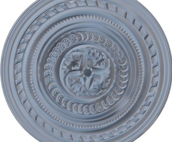 European Style Plaster Carved Top Plate-ID:705616003