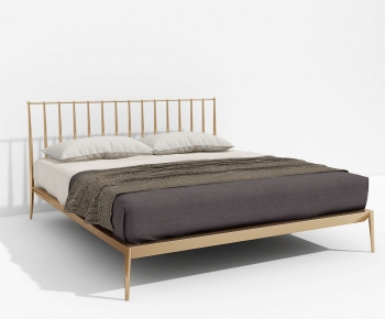 Modern Double Bed-ID:671263938