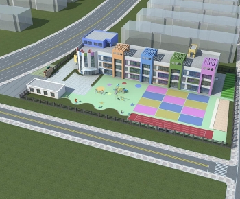 Modern Architectural Bird's-eye View Planning-ID:688402894