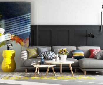 Nordic Style Sofa Combination-ID:513489291