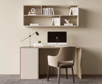 Modern Computer Desk And Chair-ID:929126027