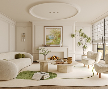 French Style A Living Room-ID:366229068