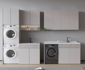 Modern Laundry Cabinet-ID:813252932