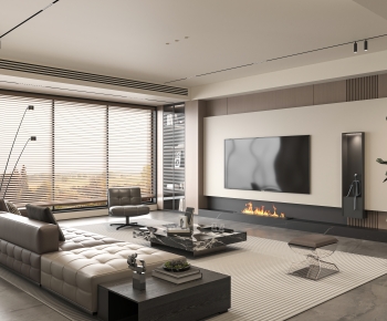 Modern A Living Room-ID:258209944