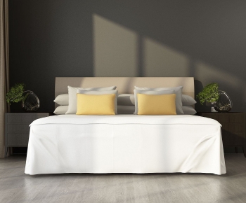 Modern Double Bed-ID:966949944