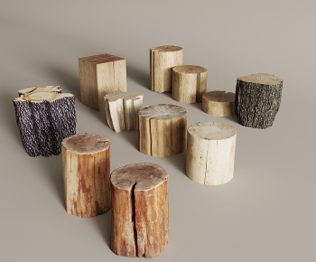Wabi-sabi Style Stool-ID:110987908