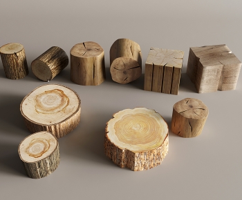 Wabi-sabi Style Stool-ID:988816028