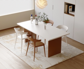 Modern Dining Table And Chairs-ID:296380042