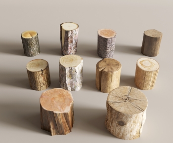 Wabi-sabi Style Stool-ID:600070953