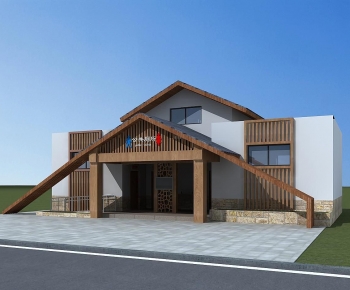 New Chinese Style Public Building-ID:946202993