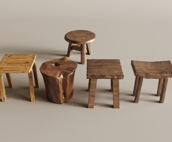 Wabi-sabi Style Stool-ID:198515891