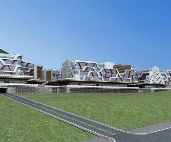 Modern Appearance Of Commercial Building-ID:317047125