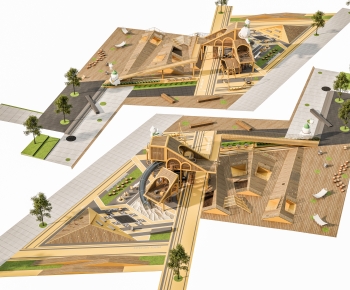 Modern Park Landscape-ID:444742928