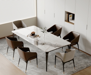 Modern Dining Table And Chairs-ID:642290121