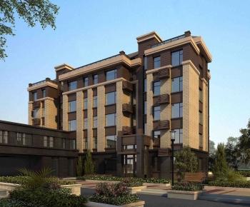 Simple European Style Residential Building-ID:674729113