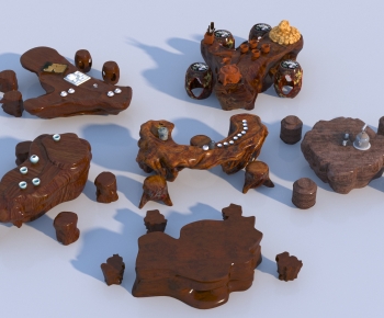 New Chinese Style Tea Tables And Chairs-ID:273220068