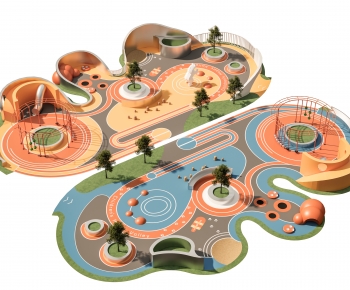 Modern Park Landscape-ID:368302117