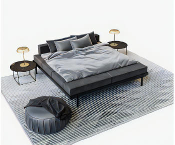Modern Double Bed-ID:171349059
