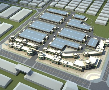 Modern Architectural Bird's-eye View Planning-ID:384330033