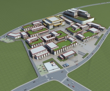 Modern Architectural Bird's-eye View Planning-ID:604088071