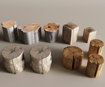 Wabi-sabi Style Stool-ID:659693004