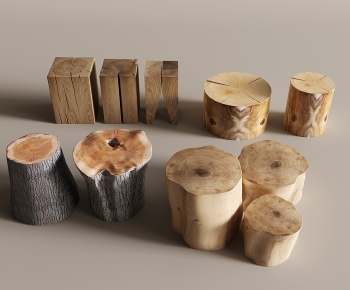 Wabi-sabi Style Stool-ID:668868068