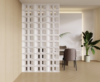Modern Cement Brick Screen Partition-ID:595045099