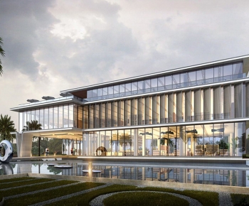 Modern Appearance Of Commercial Building-ID:142458926