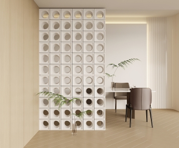 Modern Cement Brick Screen Partition-ID:651086092