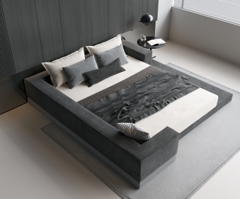 Modern Double Bed-ID:780937918