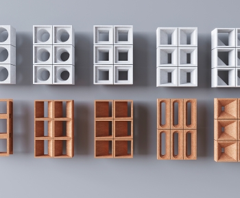 Modern Cement Brick Screen Partition-ID:792231089