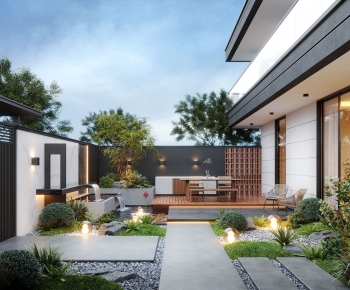Modern Courtyard/landscape-ID:772717954