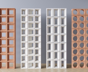 Modern Cement Brick Screen Partition-ID:108443987