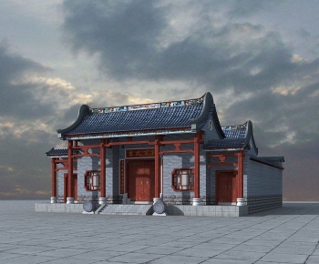 Chinese Style Religious Architecture-ID:515074978