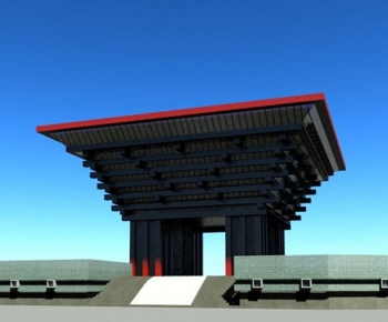 Chinese Style Architecture Of Artistic Style-ID:843796017