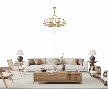 New Chinese Style Sofa Combination-ID:448206909