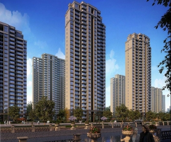 Modern Residential Building-ID:261058091