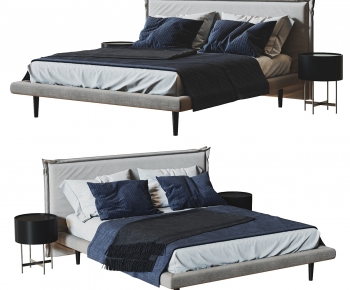 Modern Double Bed-ID:977709059