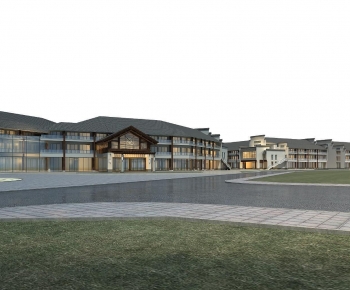 Chinese Style Appearance Of Commercial Building-ID:682784082