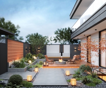 Modern Courtyard/landscape-ID:635035045